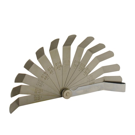 Surtek 12 Blade 45Deg ValveTappet Feeler Gauge 107323